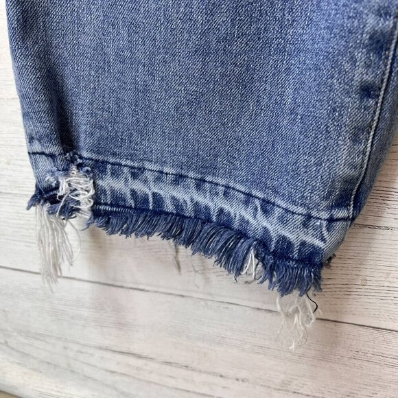 We the Free Jeans Womens Size 27 Light Wash Dylan High Rise Distressed Cropped - Picture 8 of 16